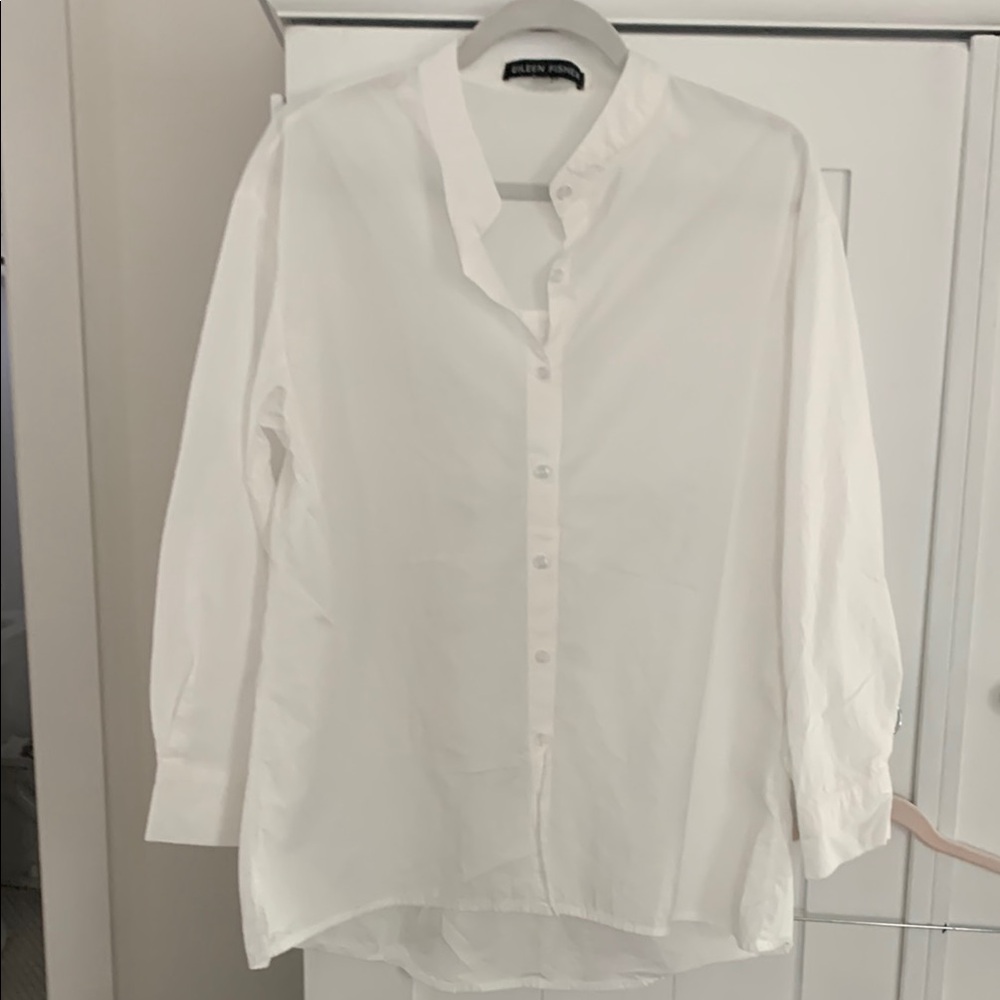 Eileen Fisher White cotton Shirt Size Medium / Large